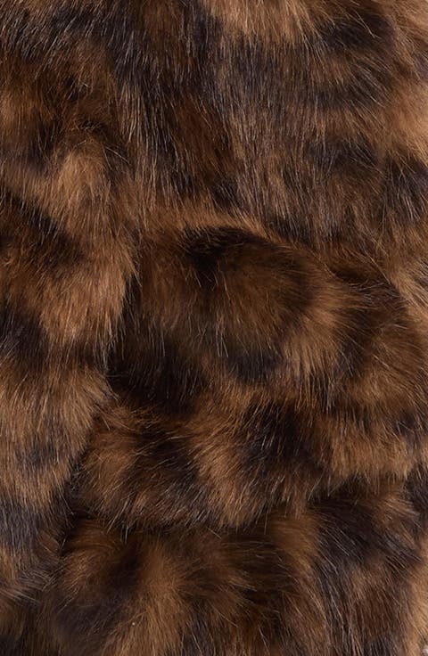 Flip Top Faux Fur Mittens