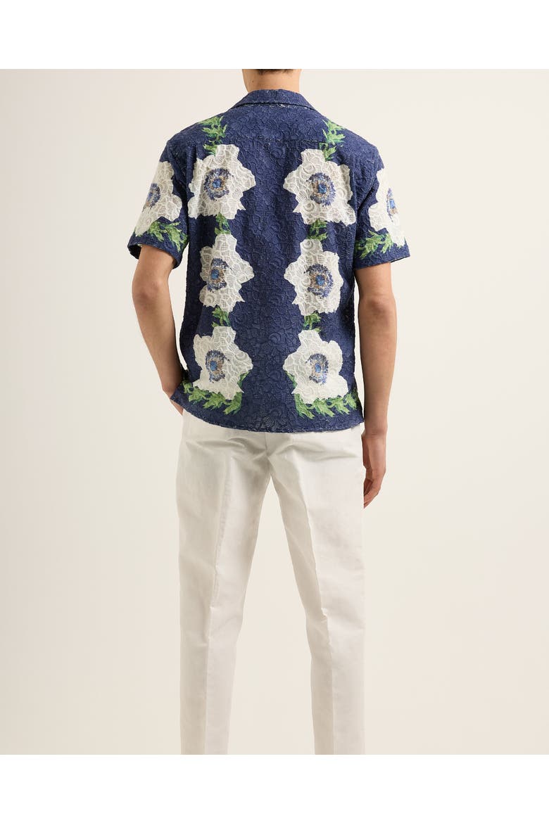 Maitan Broderie Relaxed-Fit Shirt, Alternate, color, Night Iris