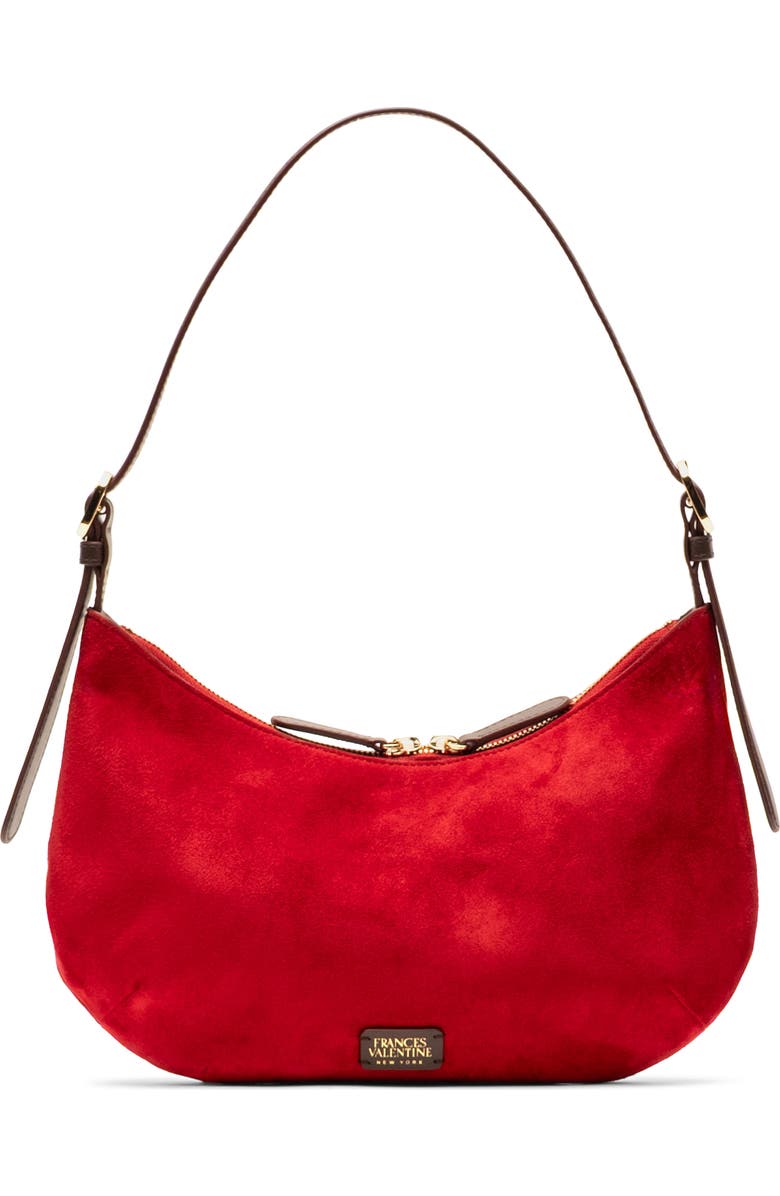 Frances Valentine Starr Hobo Shoulder Bag, Main, color, Cherry Red