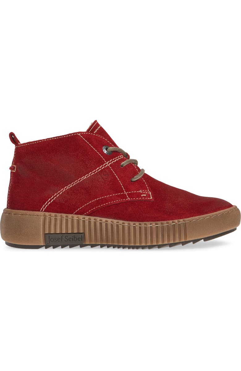 Josef Seibel Maren 02 Sneaker, Alternate, color, Red Suede