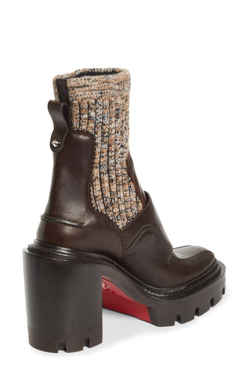 Christian Louboutin Cortinetta Chelsea Boot In Brown