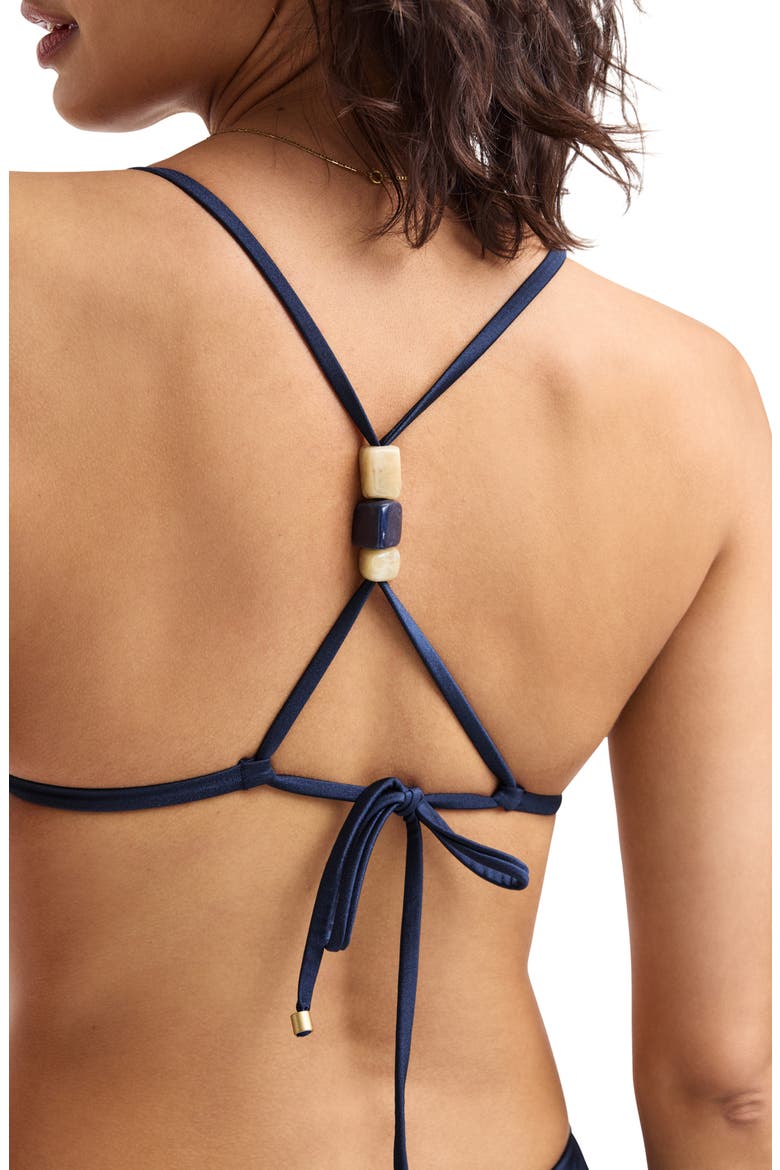 Terra Triangle Bikini Top, Alternate, color, MIDNIGHT