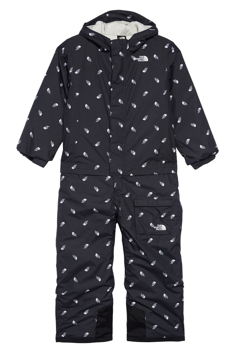 Heatseeker™ Insulated Waterproof & Windproof Snowsuit, Main, color, TNF BLACK TOSSED LOGO PRINT