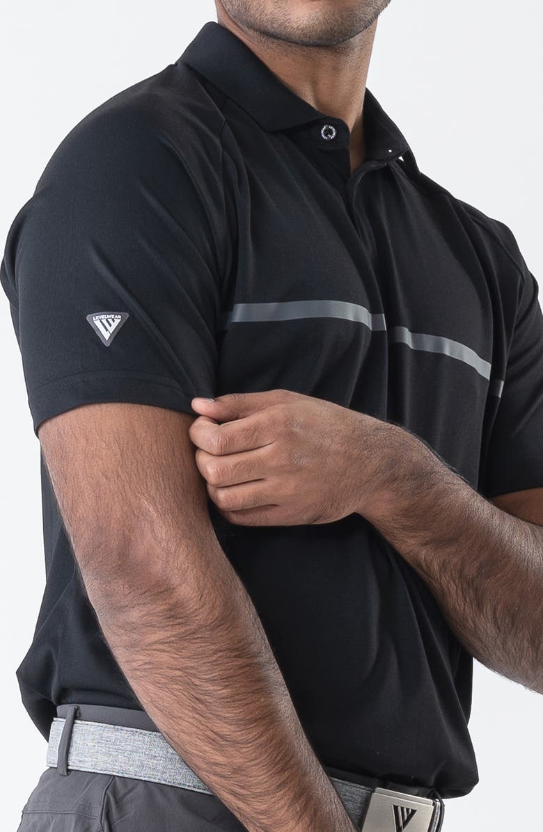 LEVELWEAR Sector Polo, Alternate, color, Black