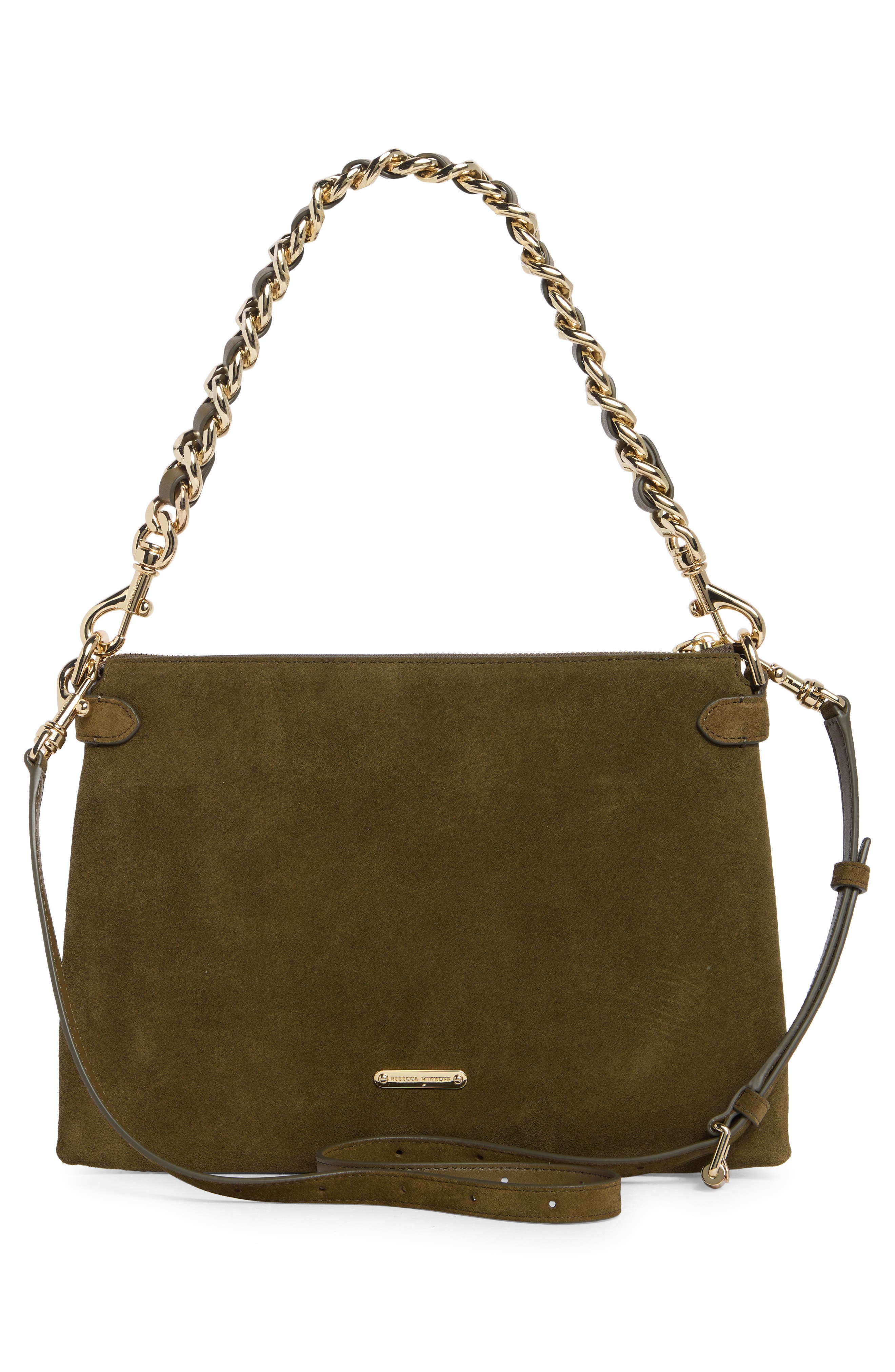 Rebecca Minkoff Stevie Shoulder Bag, Alternate, color, Jungle