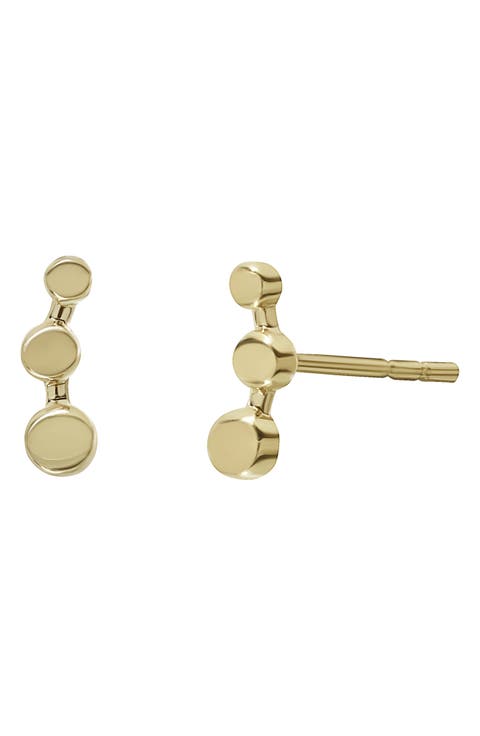 14K Gold Stud Earrings