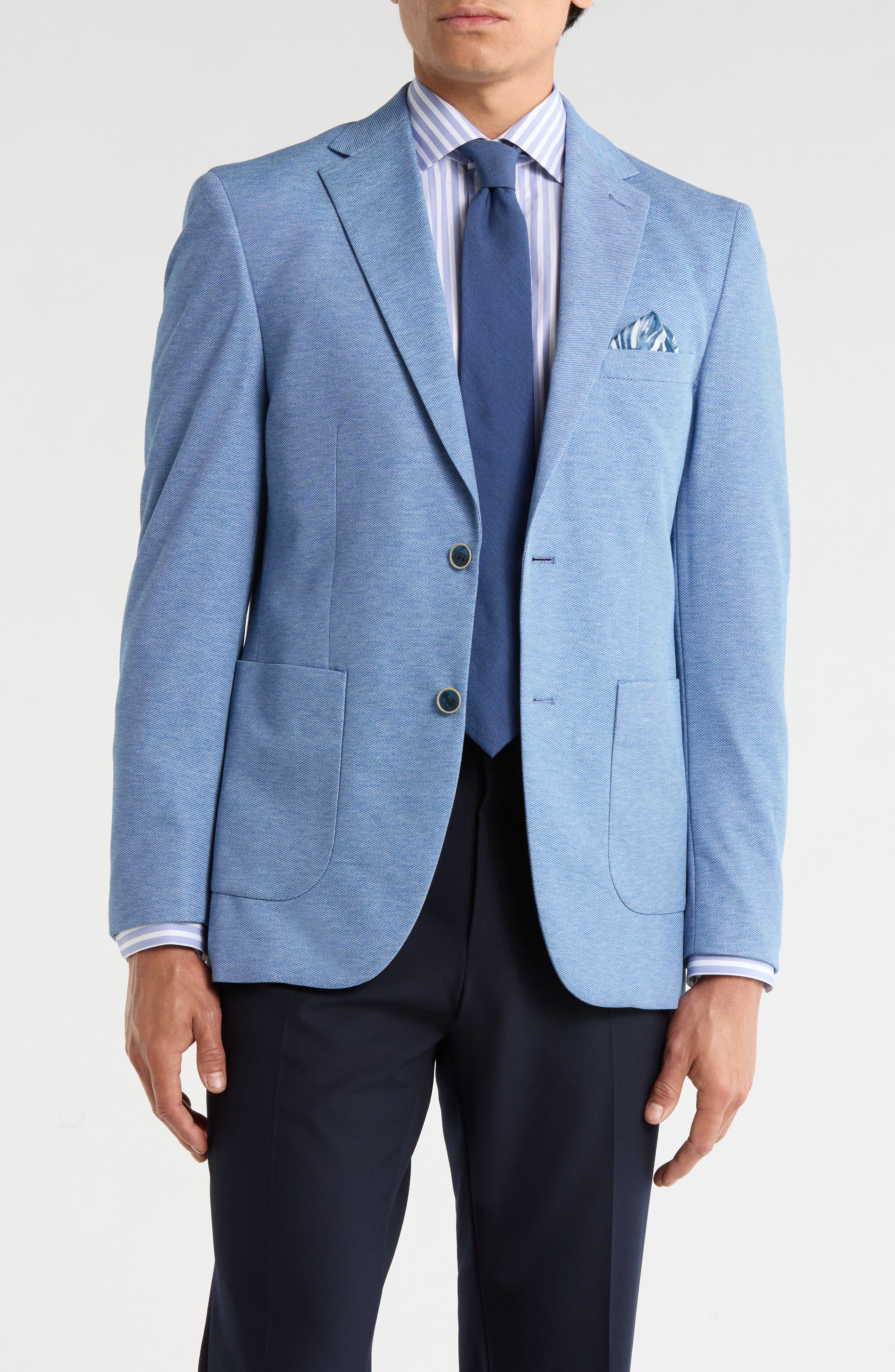 Duchamp Slim Fit Stretch Knit Sport Coat