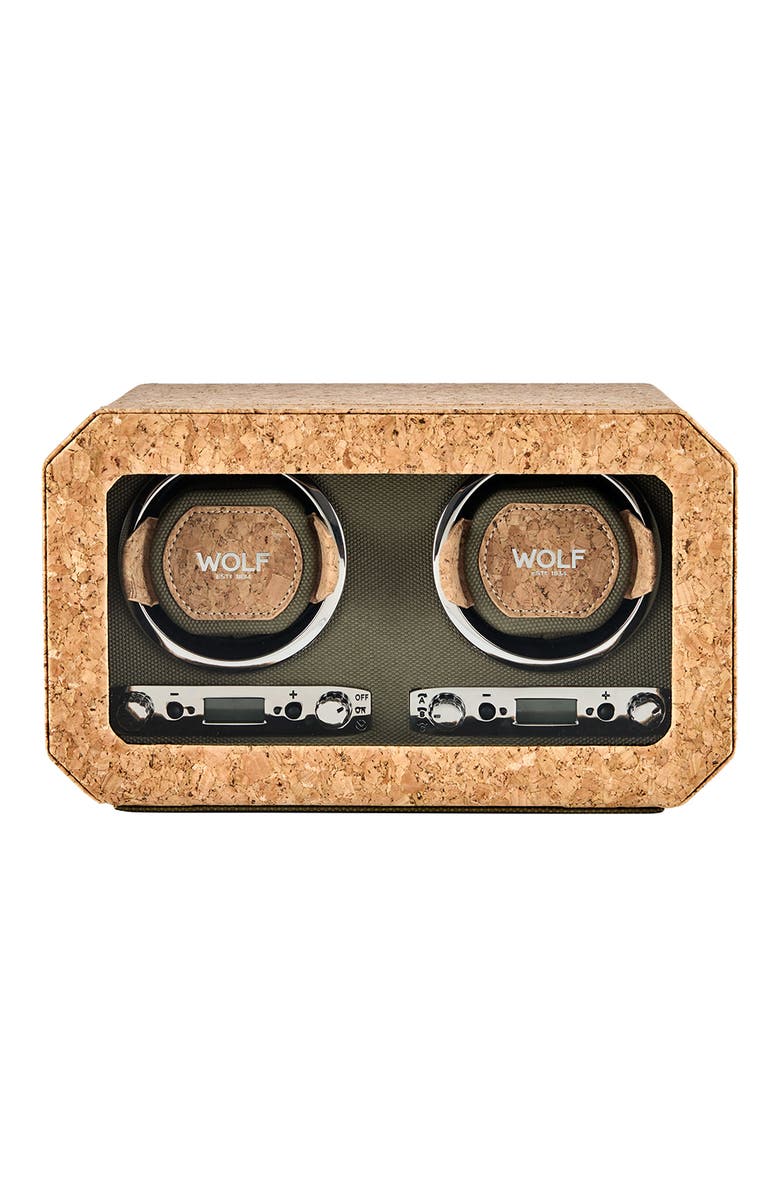 WOLF Cortica Double Watch Winder, Main, color, Cork