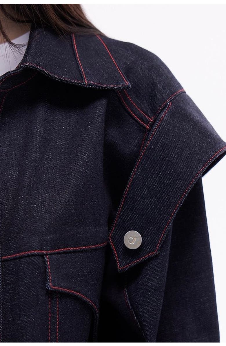 Jendue Davidson Oversize Jacket, Alternate, color, Deep Blue