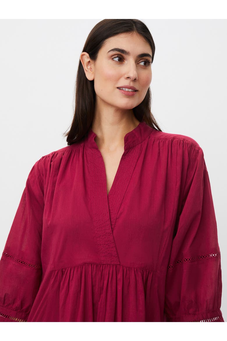Manaleira V-Neck Tunic Dress, Alternate, color, Beet Red