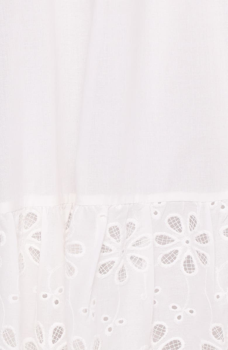 Petal & Pup Xana Cotton Maxi Dress, Alternate, color, White Broderie