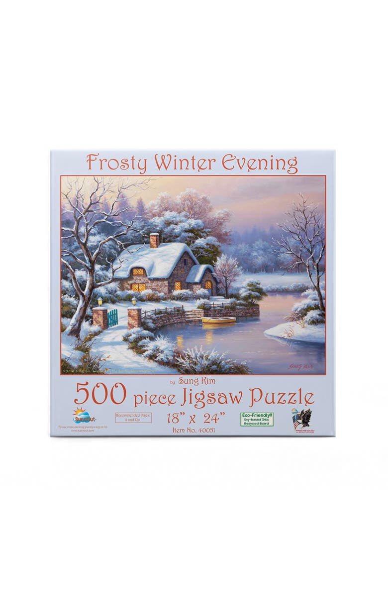 Sunsout Frosty Winter Evening 500 piece Jigsaw Puzzle for Adults, Alternate, color, Multicolor