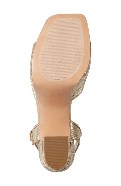 Marc Fisher Ltd Calyn Ankle Strap Platform Sandal In Animal Print