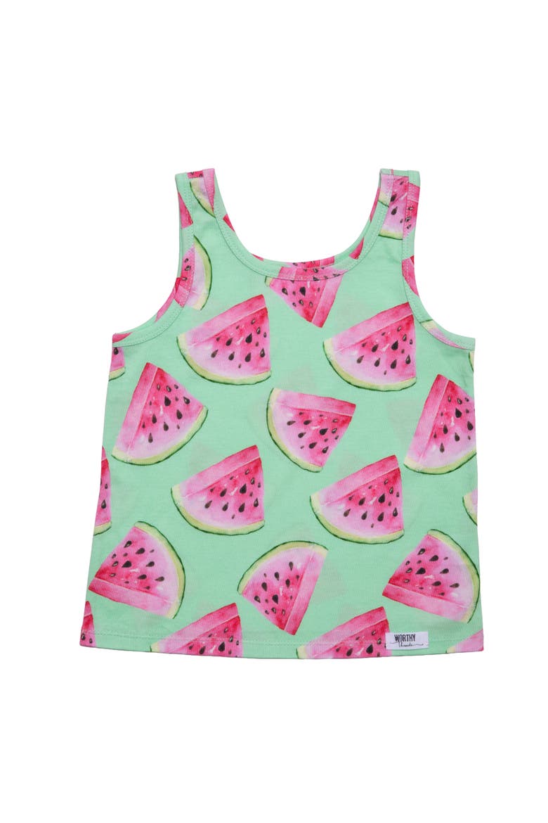 Girls Tank Sets, Alternate, color, Watermelons