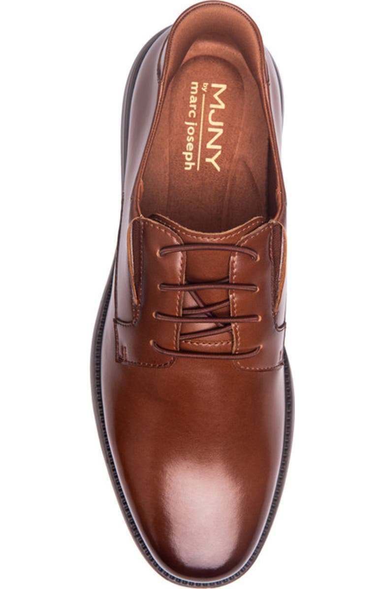 Marc Joseph New York North Street Hands Free Technology Leather Dress Oxford, Alternate, color, Cognac Napa Leather