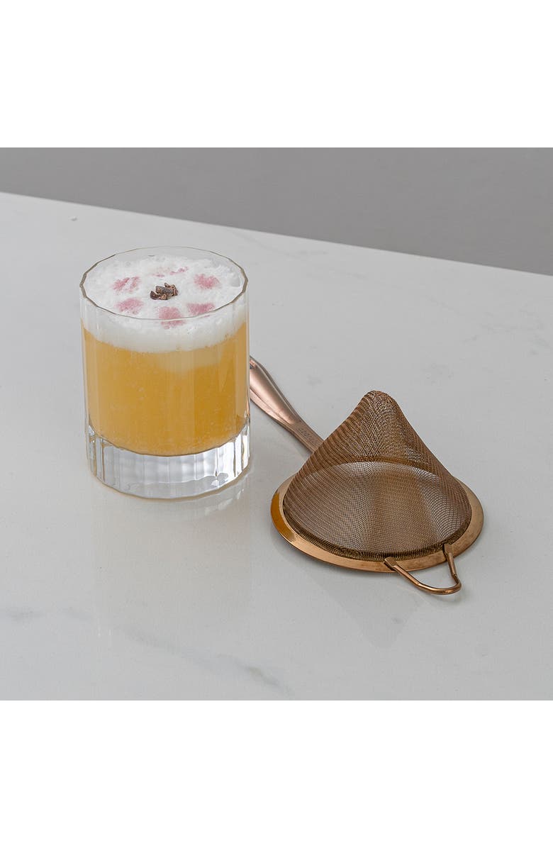 A Bar Above Antique Copper Fine Mesh Strainer, Alternate, color, Antique Copper