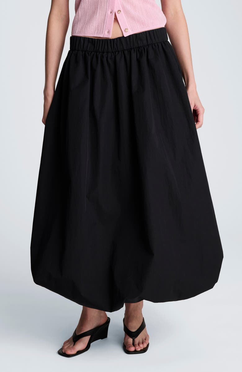 Kenneth Cole Bubble Midi Skirt, Main, color, Black
