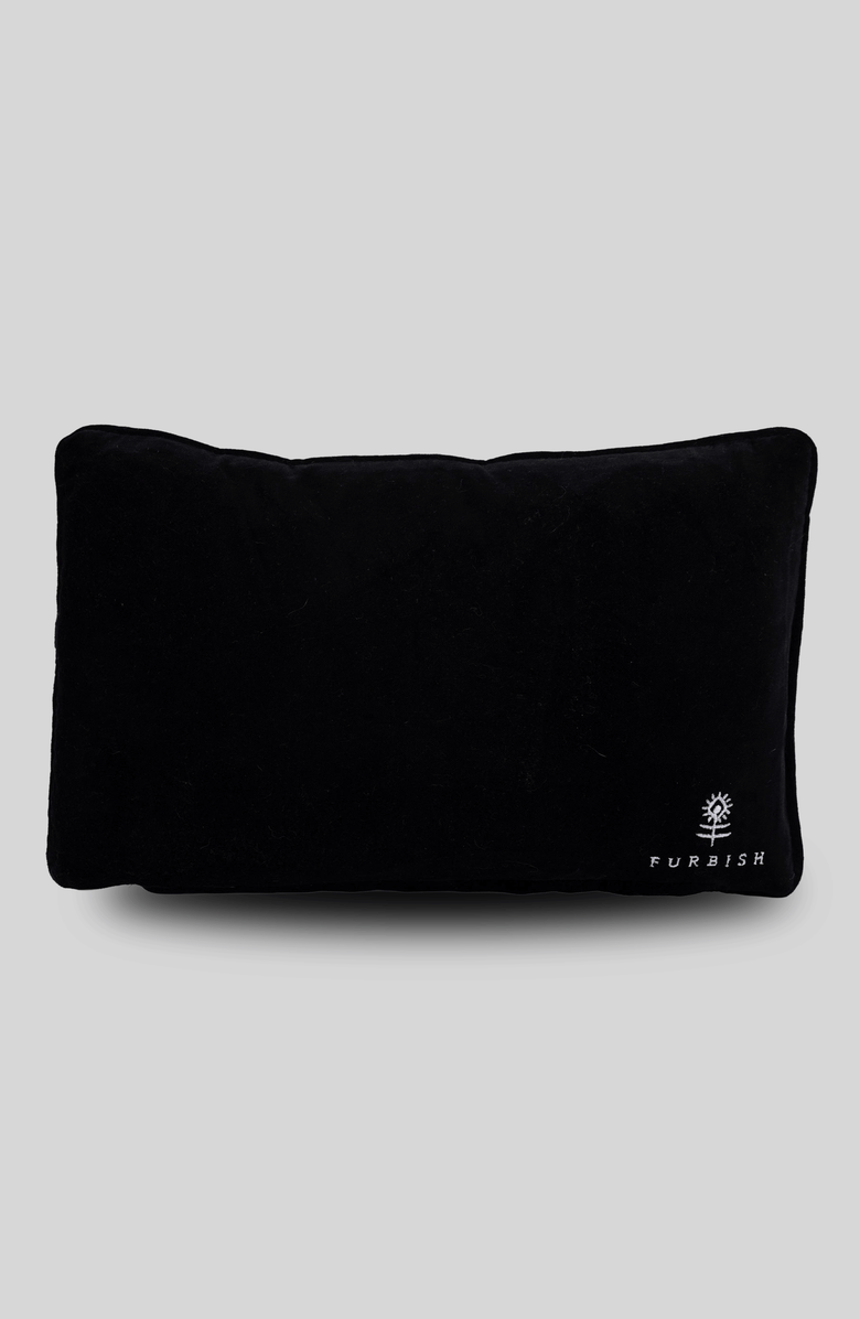 Furbish Because I Said So Needlepoint Pillow, Alternate, color, Black