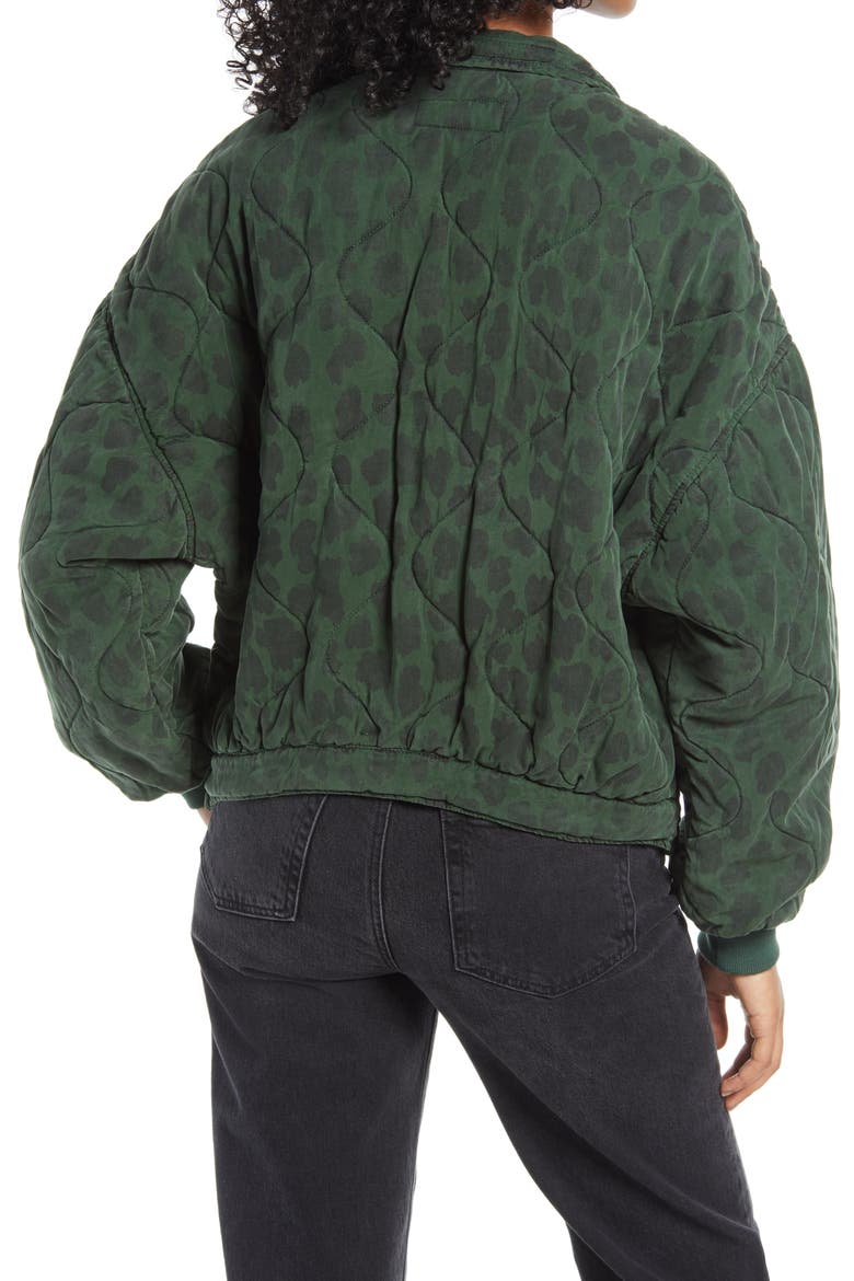 Leopard Print Quilted Jacket, Alternate, color, ANIMAL INSTINCTS