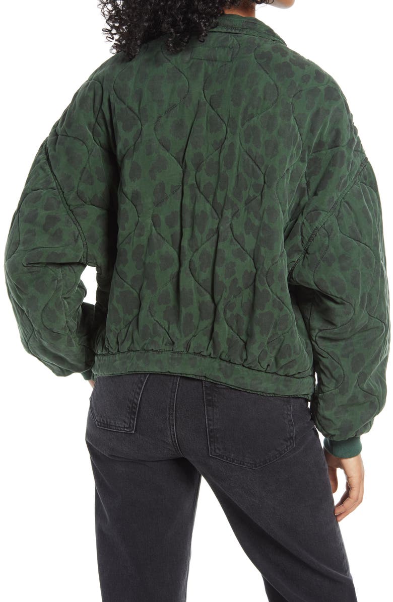 BLANKNYC Leopard Print Quilted Jacket, Alternate, color, 