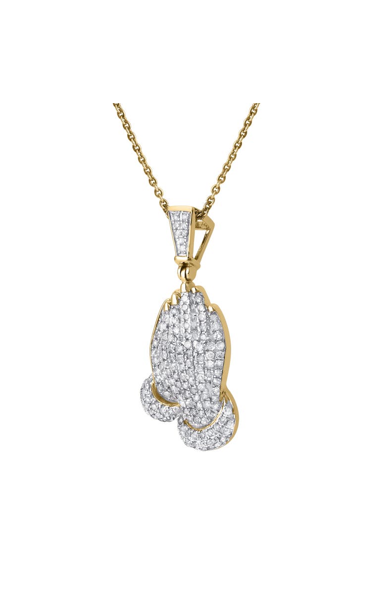 LuvMyJewelry Amoria 10K Gold Diamond Pendant - 6.25 CT, Alternate, color, 10K Yellow Gold