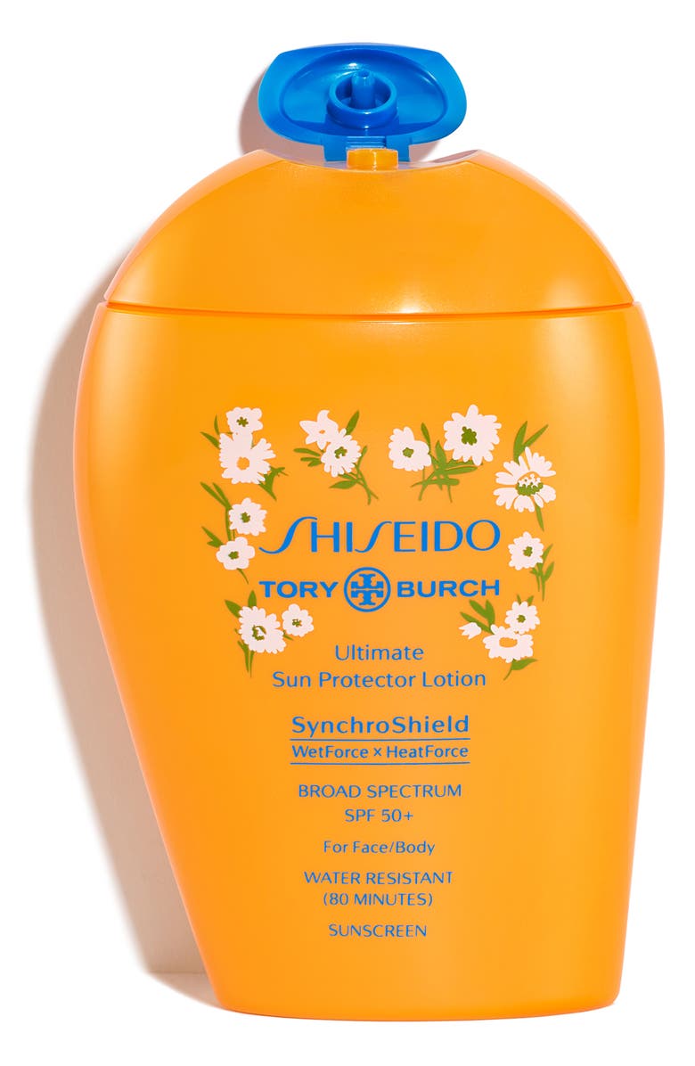 Shiseido x Tory Burch Ultimate Sun Protector Lotion Broad Spectrum SPF 50+ Sunscreen, Alternate, color, 