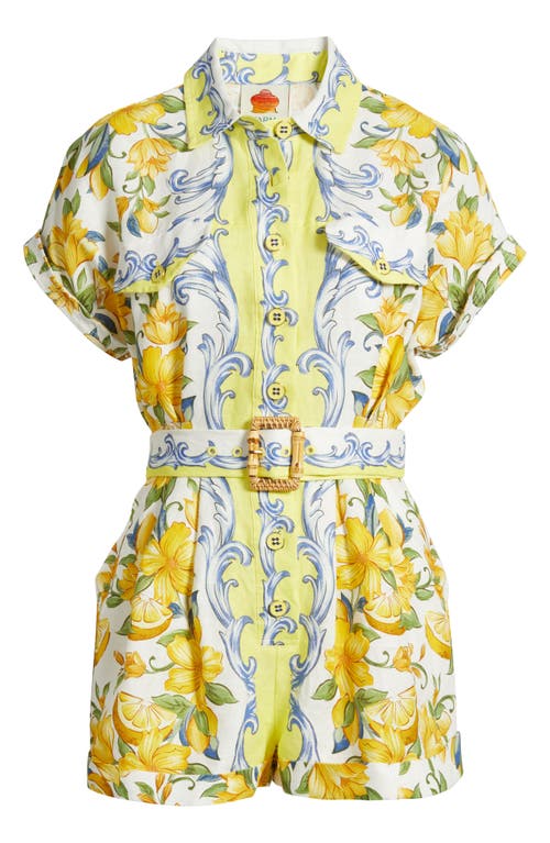Farm Rio Sicily Linen Romper
