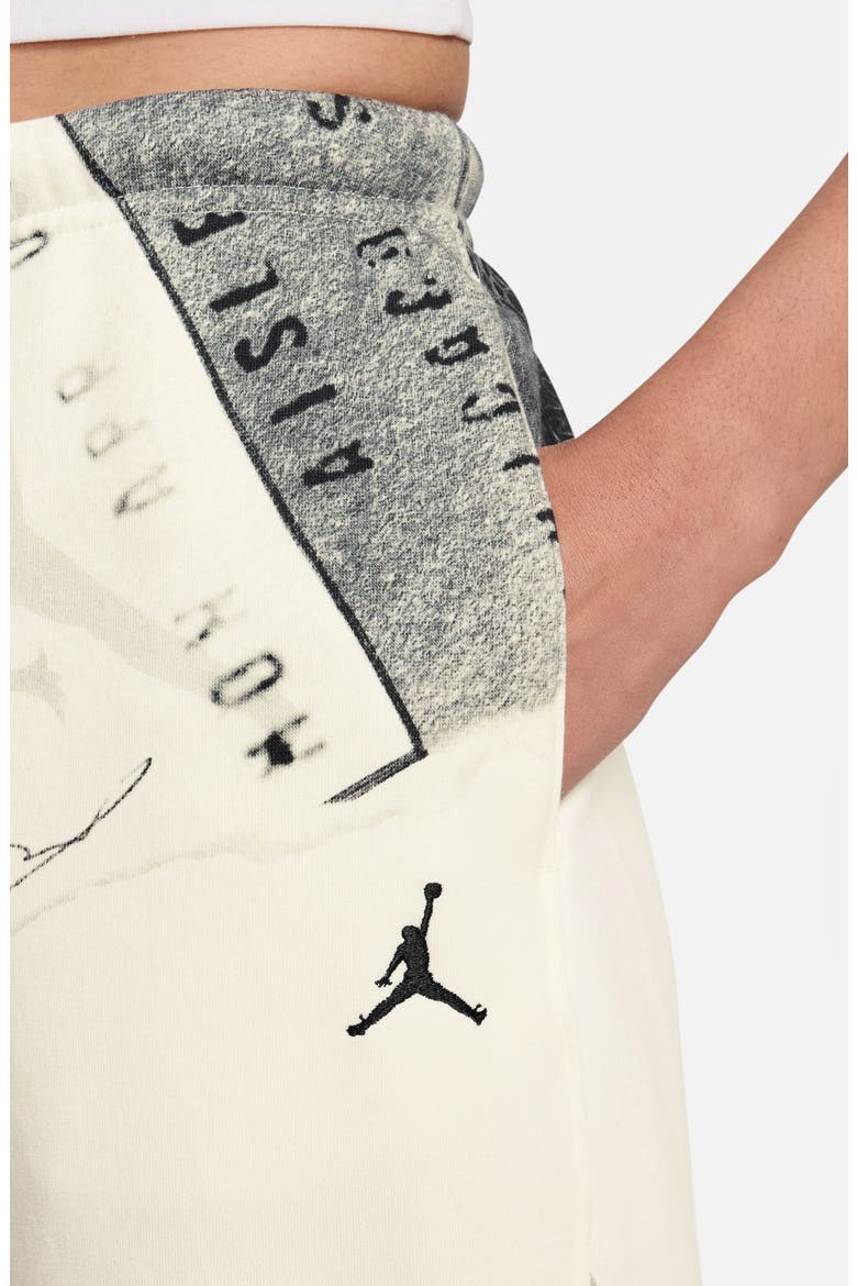 Brooklyn Fleece Print Sweatpants, Alternate, color, SAIL/ BLACK
