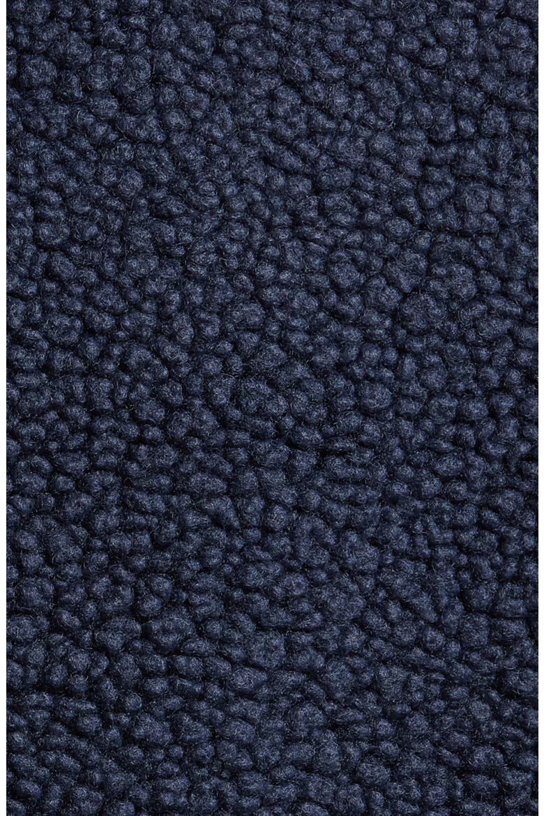 Faux Shearling Half Zip Pullover, Alternate, color, NAVY SAPPHIRE