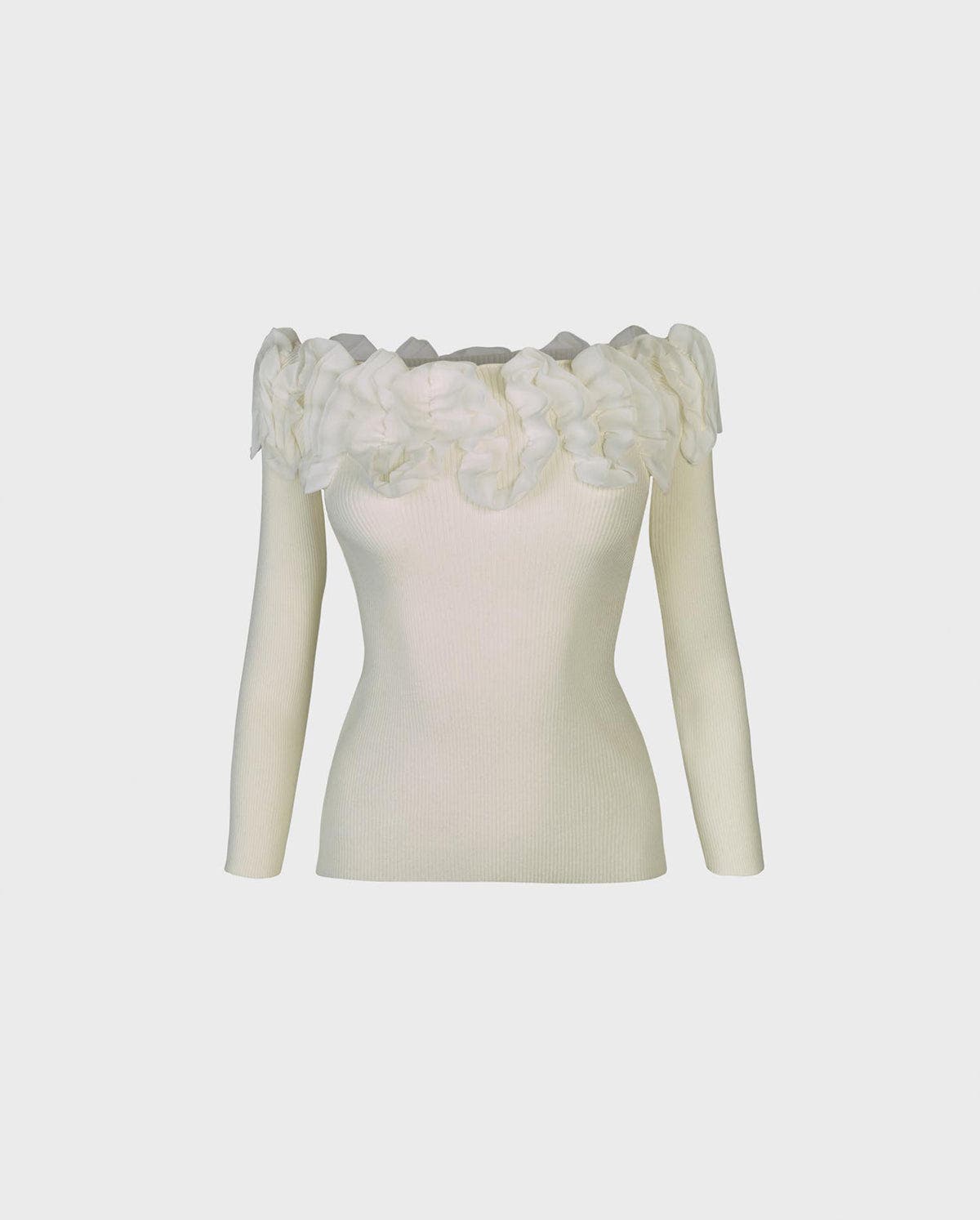 Feda 3/4 Sleeve Pullover Knit