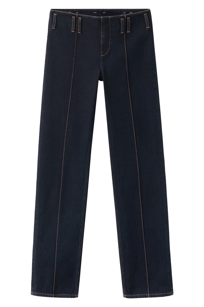 Low Rise Straight Leg Jeans, Main, color, OPEN BLUE