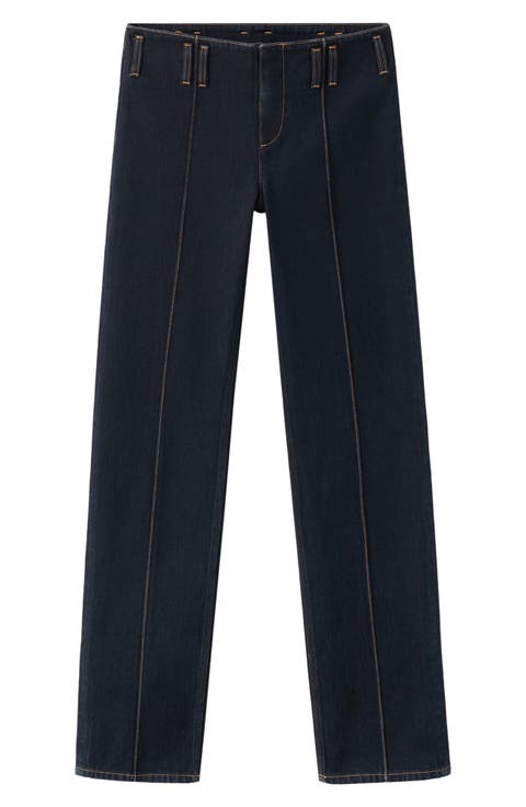Low Rise Straight Leg Jeans