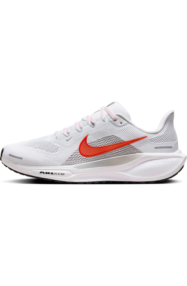 Nike Air Zoom Pegasus 41 Running Shoe, Alternate, color, 108 White/Wolf Grey