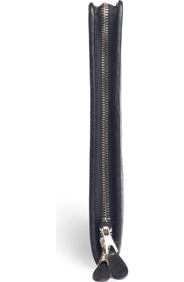 Balenciaga Bazar Graffiti Leather Pouch, Alternate, color,