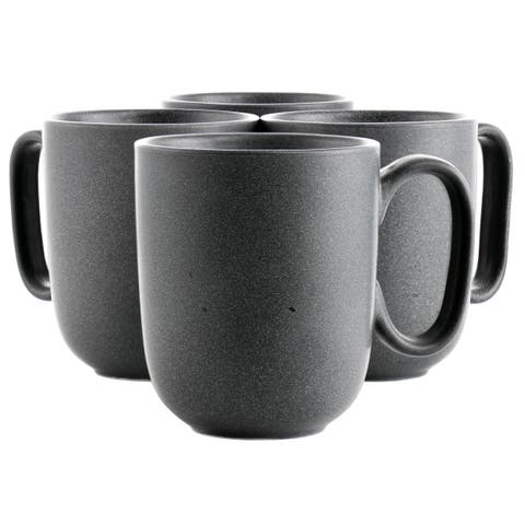 Landon 4 Piece 15 Ounce Round Stoneware Mug Set in