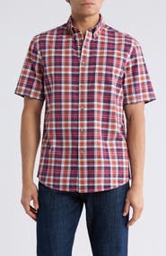 Vintage 1946 Madras Short Sleeve Button-Down Shirt