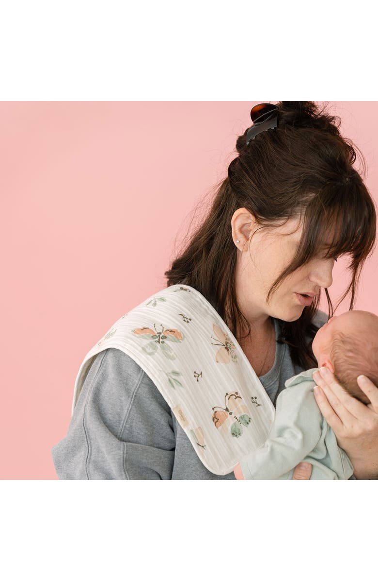 CRANE BABY 3-Pack Cotton Baby Burp Cloth Set, Alternate, color, Beige