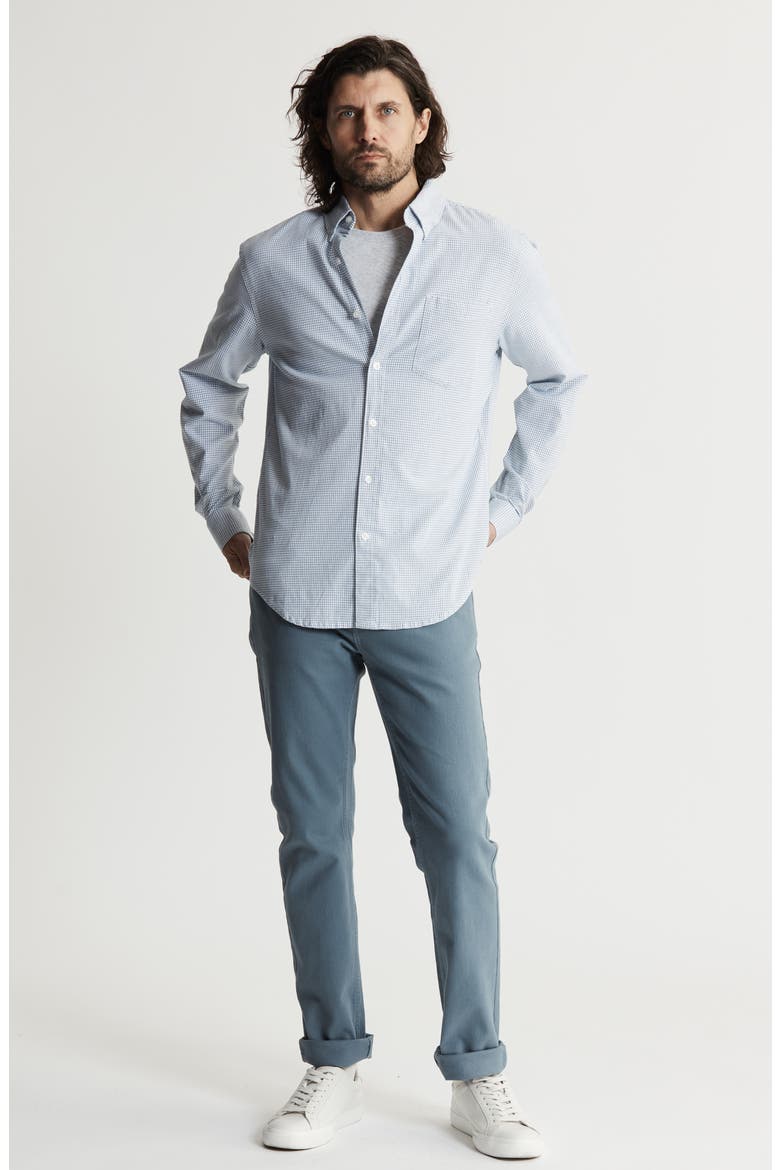 Classic Stretch Oxford Button-Up Shirt, Alternate, color, SLATE