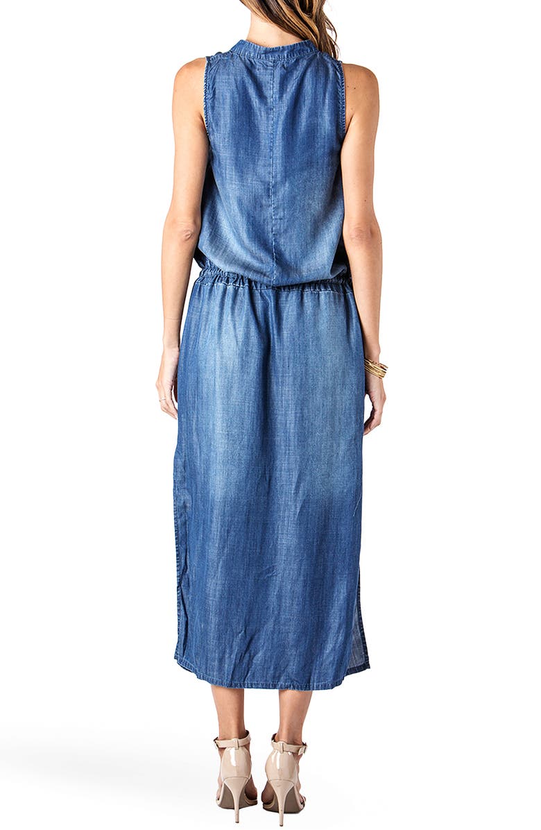 Standards & Practices Makalya Chambray Maxi Dress, Alternate, color,
