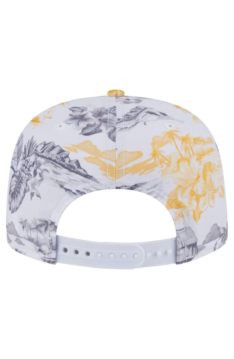 New Era Men's New Era White Pittsburgh Pirates Printed Island Golfer Snapback Hat, Alternate, color, White