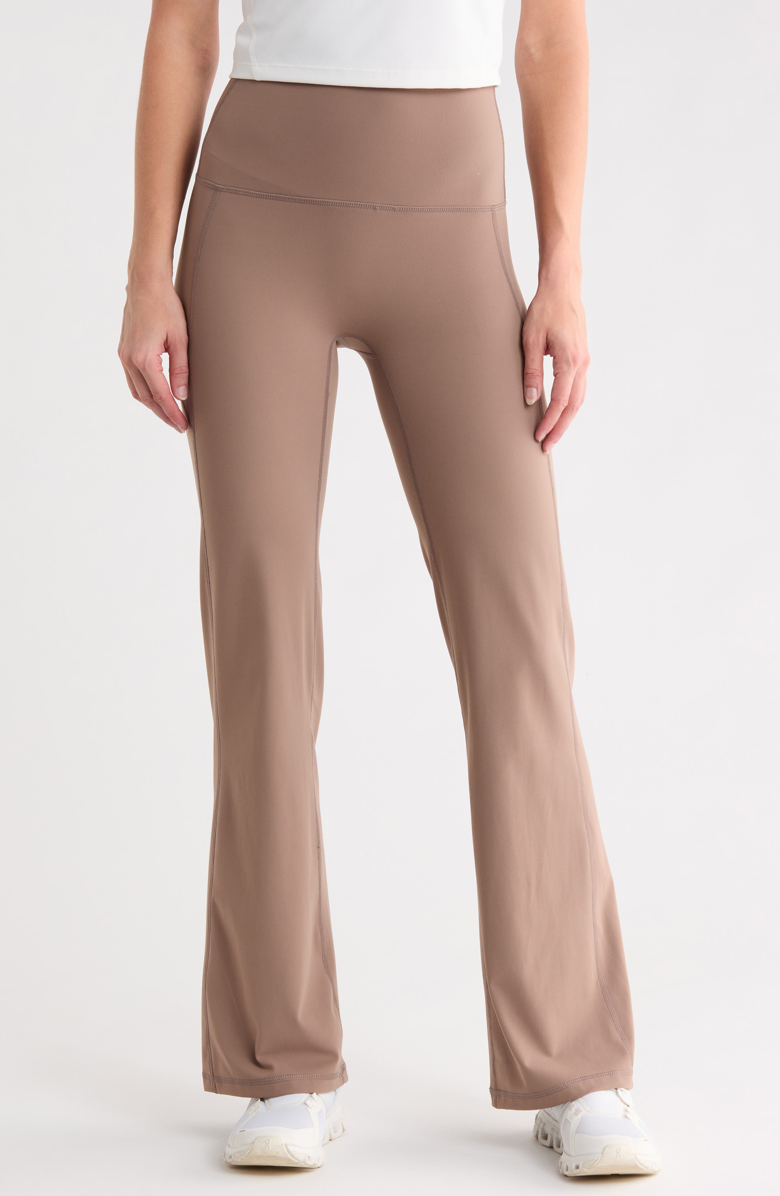 Glendale Cloud Skin High Waist Flare Leg Pocket Pants