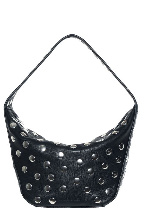 Hendrix Stud Leather Shoulder Bag