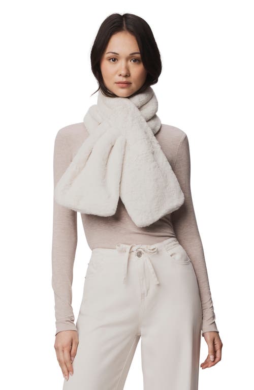 Splendid Lucia Hooded Faux Fur Vest In White