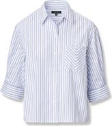 rag & bone Lucia Stripe Cotton Poplin Button-Up Shirt
