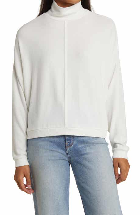 Lucky Brand Cloud Mock Neck Sweater