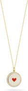SPHERA MILANO Pavé CZ Enamel Pendant Necklace