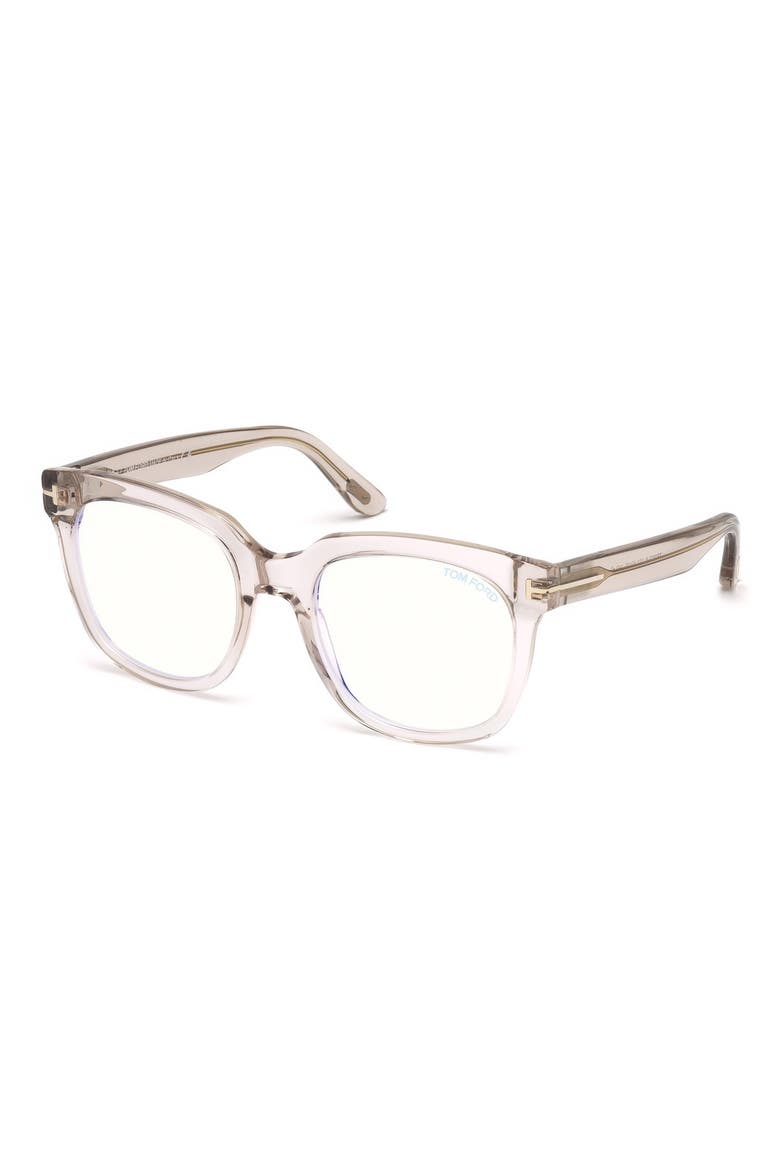 52mm Blue Light Blocking Glasses, Alternate, color, SHINY PINK/ BLUE BLOCK LENS