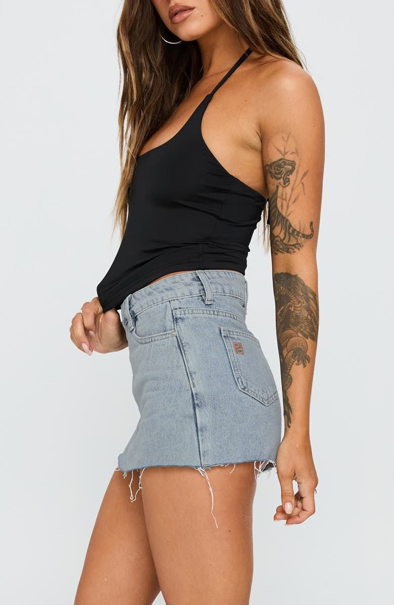 Princess Polly Ezekiel U-Neck Halter Top, Alternate, color, Black