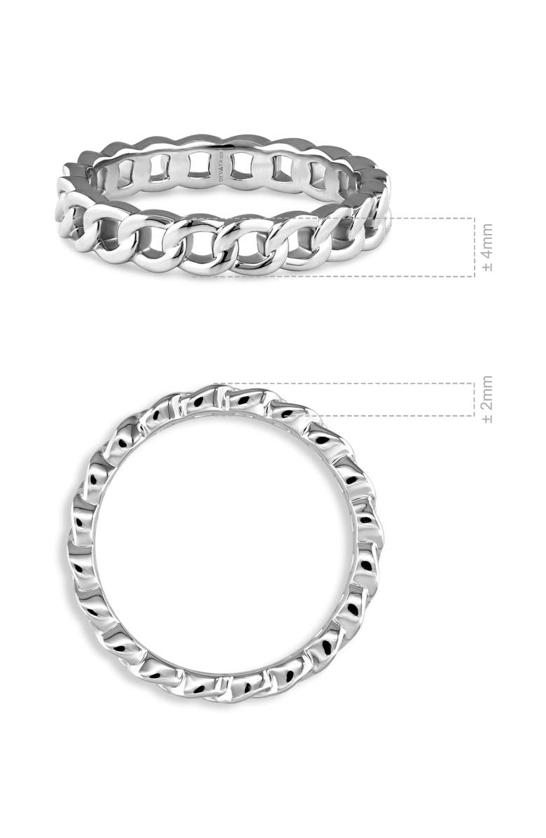DEVATA Curb Chain Ring, Alternate, color, Silver