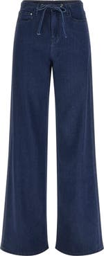 GUESS Blossom Drawstring Wide Leg Jeans